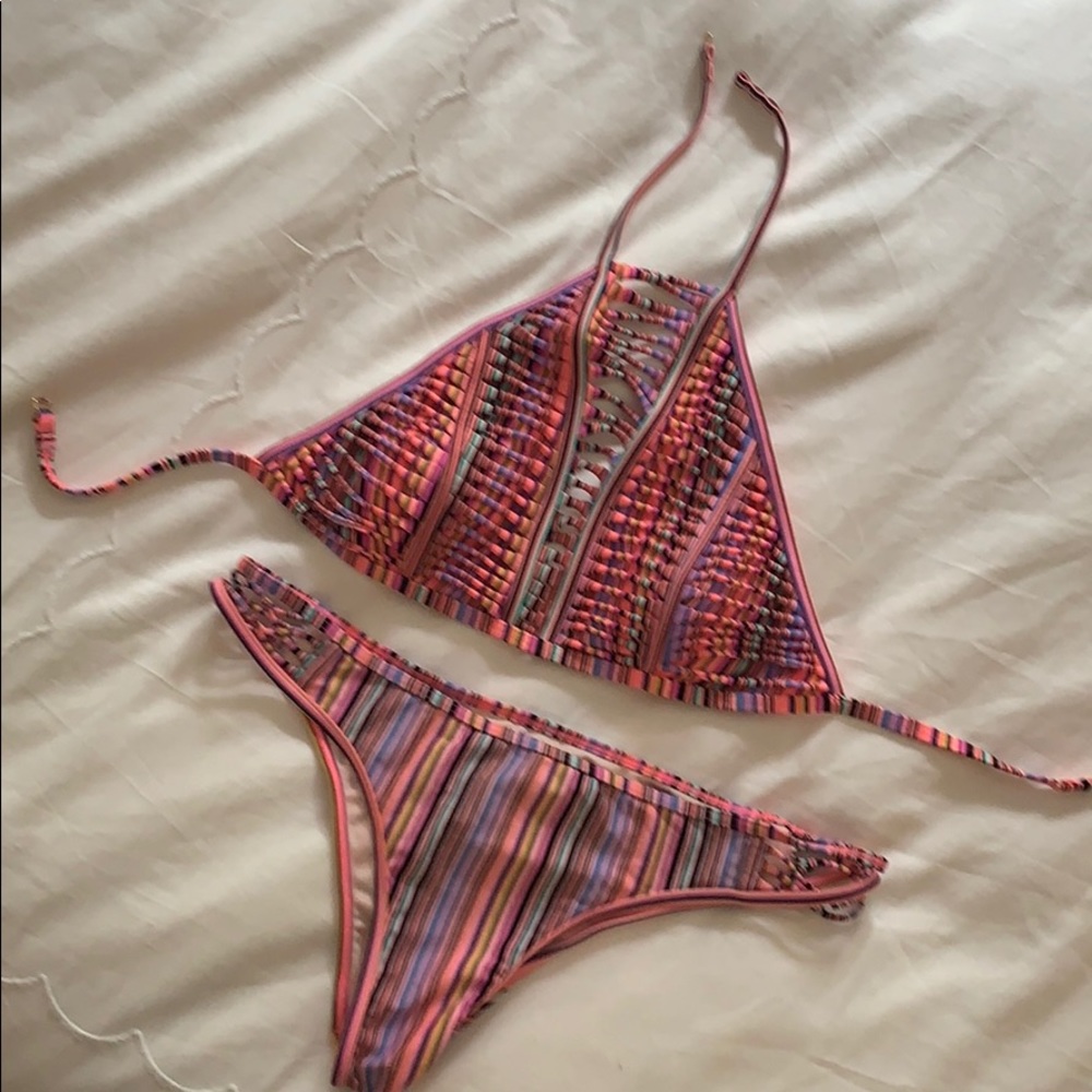 Victoria Secret striped color bikini